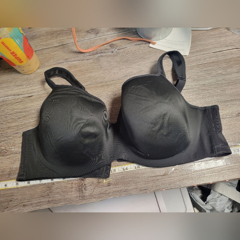Cacique NWOT‎ Black Bra Lightly Lined Balconette Size 44D